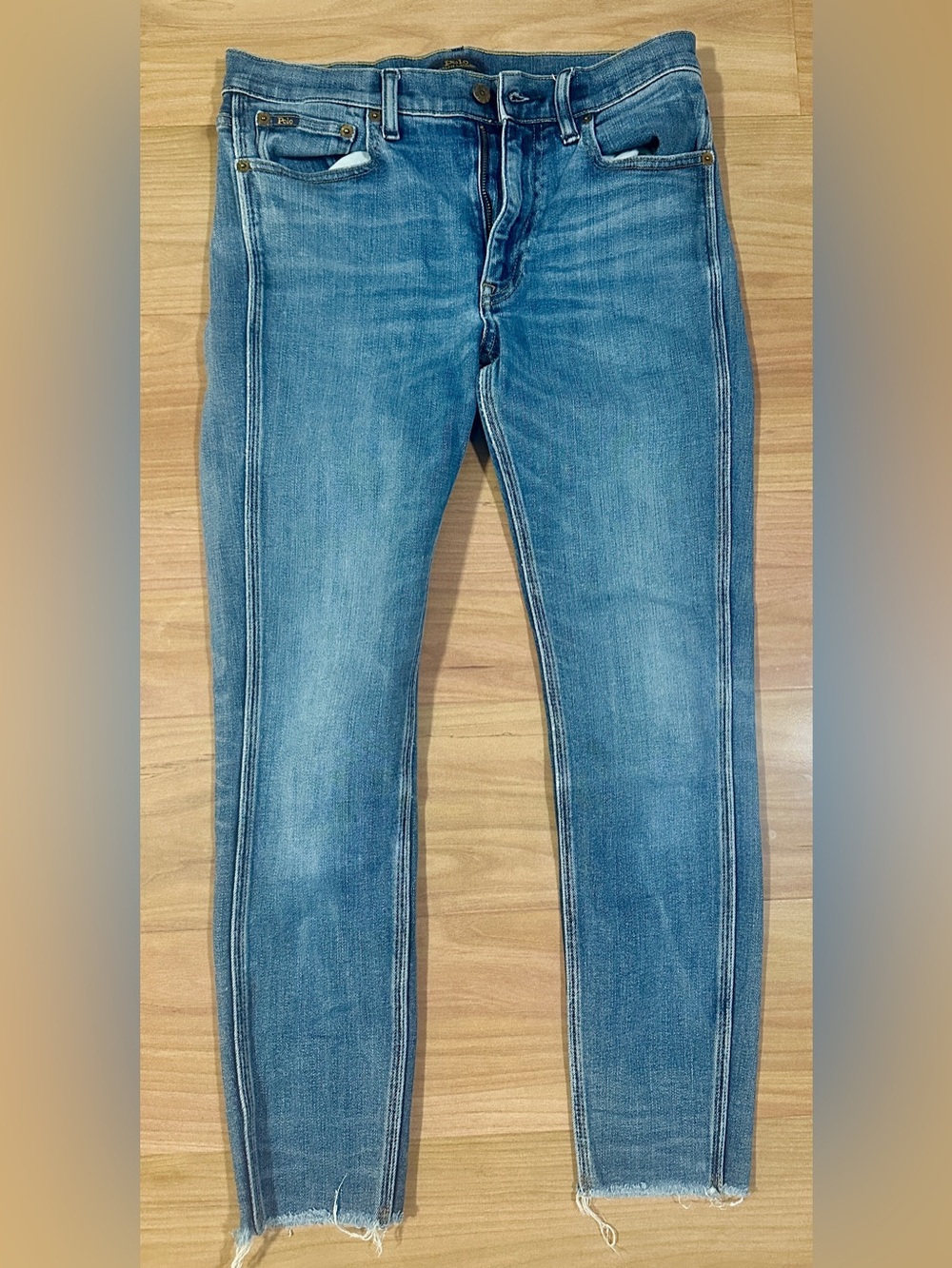 Women's Polo Ralph Lauren 28 R Skinny Stretch Jeans in Light Blue Wash